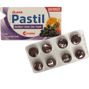 Pastil Kara Mürver + Aserola + Çinko + Propolis 8 Adet