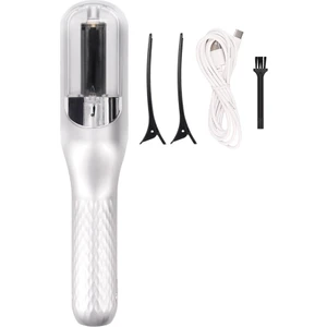 Saç Kesme Makinesi Akülü Açık Uçlu Saç Kesici Split Uçlu Saç Düzeltici Şarj Otomatik Hasarlı Saç Bakımı, Gümüş (Yurt Dışından)