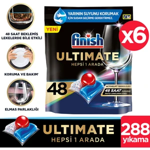 Ultimate 288 Kapsül Bulaşık Makinesi Deterjanı Tableti (6 x 48 Kapsül)