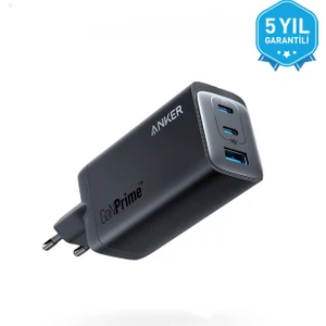 737 GaNPrime 120W USB-C Şarj Cihazı -iPhone / Android / Macbook Uyumlu  GaN II - PPS Destekli Type-C Hızlı Şarj Adaptörü- A2148 (Anker Türkiye Garantili)