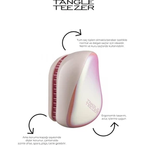 Tangle Teezer Compact Styler Pink Holographic Saç Fırçası
