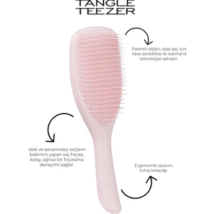 Teezer Wet Detangler Large Pembe Saç Fırçası