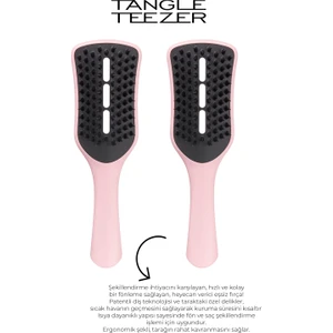 Tangle Teezer Easy Dry & Go Vented Tickled Pink Saç ve Fön Fırçası 2 Adet