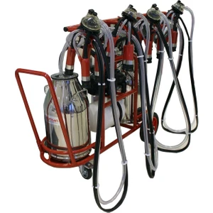 KM04066 Dört Sağım Çift Güğüm Süt Sağma Makinası 40 Lt (Yağlı)
