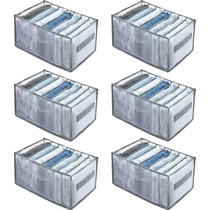 Kot Pantolon, Pantolon, Gömlek, Saklama Kutuları, Dolapta Çekmece Kutusu, Çekmeceler, Giysiler Için Gardırop Organizatör Sistemi 6 Adet (Yurt Dışından)