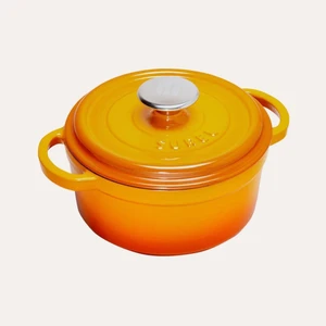 Turuncu Demir Döküm Derin Tencere 20 cm