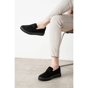 L.a Polo 317 Siyah Renk Siyah Tabanlı Erkek Günlük Ayakkabı