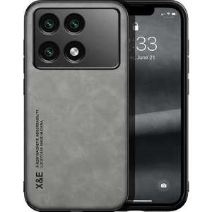 Poco X6 Pro Araba Manyetik Emme Cilt Hissi Pu Cep Telefonu Kılıfı (Yurt Dışından)