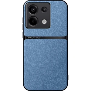 Poco X6 Liçi Deseni Araba Manyetik Emme Pu Cep Telefonu Kılıfı (Yurt Dışından)