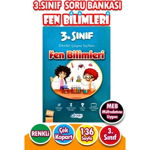Harika Kitap 3. Sınıf Fen Bilimleri - Etkinlikli Çalışma ve Soru Bankası Kitabı
