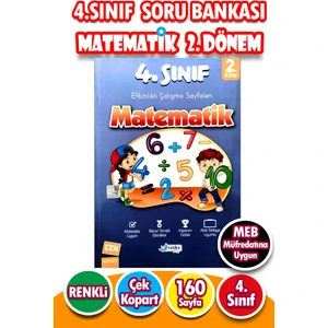 Harika Kitap 4. Sınıf Matematik 2. Dönem - Etkinlikli Çalışma ve Soru Bankası Kitabı