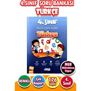 Harika Kitap 4. Sınıf Türkçe - Etkinlikli Çalışma ve Soru Bankası Kitabı