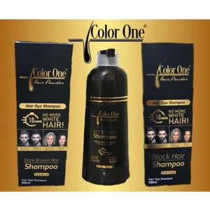 Color One Saç Siyahlaştırıcı Şampuan Boya 300 ml (Koyu Kahve)