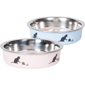Karlie Çelik Kedi Mama Kabı Mavi 160Ml