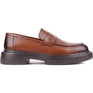 - Taba Deri Bağcıksız Erkek Klasik Ayakkabı 250-2375