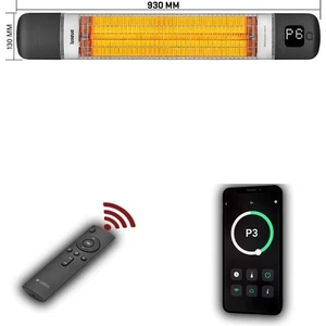 Smarty-Wl Duvar Tipi Akıllı Karbon Infrared Isıtıcı IP55  2500W