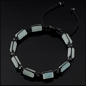 Seven Art Jewelry Doğal Taş Bileklik, Akuamarin ve Hematit Bileklik, Erkek Bileklik, Kadın Bileklik, Hediye Bileklik