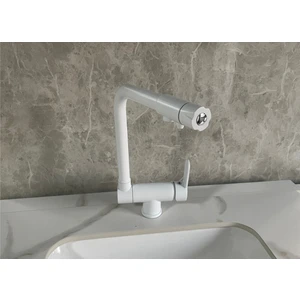 Mutfak Evye Bataryası Dual Flow Su Arıtma Çıkışlı Yeni Tasarım Mat Beyaz Katlanır 7 Yıl Güvenceli