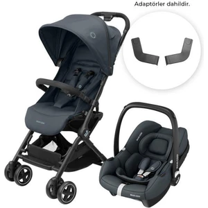 Lara2-Cabriofix I-Size Ultra Kompakt Kabin Boy Seyahat Sistem Bebek Arabası Essential Graphite