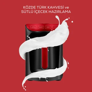 Hatır Köz Sütlü Türk Kahve Makinesi Imperial Red