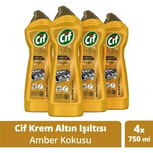 Krem Yüzey Temizleyici Altın Işıltısı Amber Kokulu 750 ml X4
