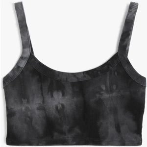 Sporcu Yarım Atlet Batik Desenli Ince Askılı Slim Fit