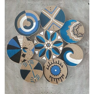 Atlas Home Art 8 Parça Duvar Tabağı Seti