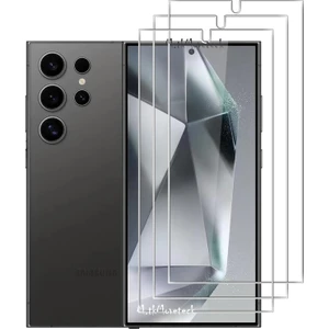 M.Tk Moveteck Samsung Galaxy S24 Ultra Uyumlu Ekran Koruyucu Temperli Cam Nano Şeffaf Micro - Anti-Oil Buff Glass