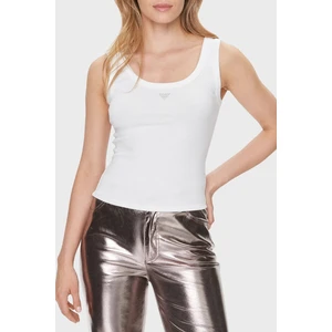 Sl Triangle Pamuklu Slim Fit Bisiklet Yaka Top W3YP68KA0H1G011 Kadın Top W3YP68KA0H1 G011