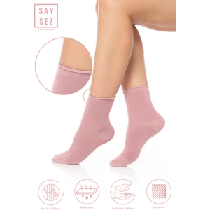 Bambu Kadın Lastiksiz Soket Dikişsiz Premium Çorap / Iz Bırakmaz / Sıkmayan Çorap