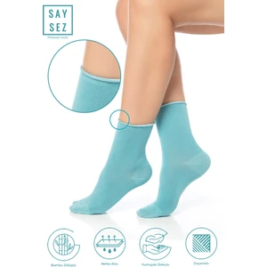 Bambu Kadın Lastiksiz Soket Dikişsiz Premium Çorap / Iz Bırakmaz / Sıkmayan Çorap
