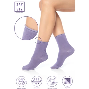 Bambu Kadın Lastiksiz Soket Dikişsiz Premium Çorap / Iz Bırakmaz / Sıkmayan Çorap