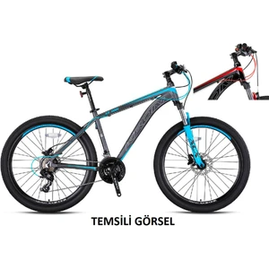 29J Kron Xc 100 Hd Dağ Bisikleti - Siyah Gri Kırmızı - 51