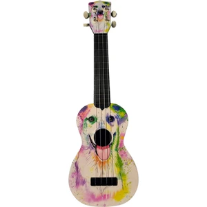 Soprano Ukulele Köpek Desen Kapak