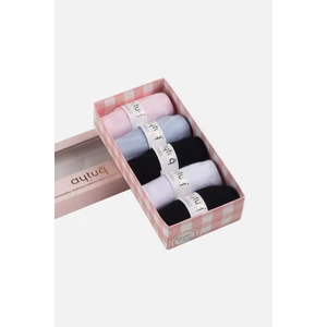 Kadın Modal 5 Çift Özel Kutulu Kısa Konç 33009