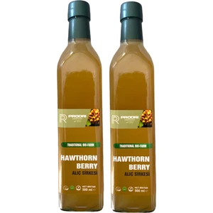 Yıllanmış Alıç Sirkesi 500 ml Içilebilir Doğal Fermantasyon 2'li Paket (1000 Ml)