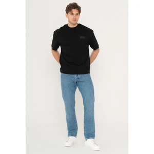 Jack & Jones O Yaka Rahat Kesim Siyah Erkek T-Shirt 12255604