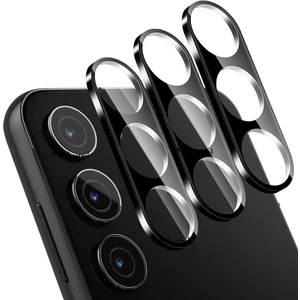 M.TK Moveteck Galaxy A15 Kamera Koruyucu Lens Camı Siyah Çerceveli Tam Kaplar Temperli Cam
