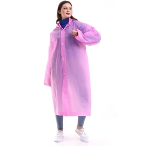 Kadın Erkek Yağmurluk Şemsiye Kapüşonlu Çıtçıtlı Eva