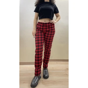 Kadın Lastikli Bel %100 Pamuklu Kurdeleli Desenli Pijama Altı