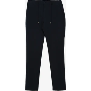 Lastikli Bel Duble Paça Lacivert Erkek Chino Pantolon F4SM-PNT 0777