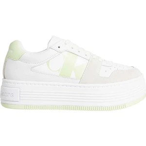 Calvin Klein Beyaz Kadın Deri Sneaker YW0YW0130802U
