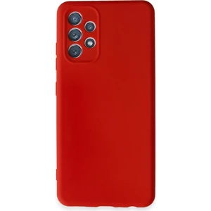 Galaxy A32 Kılıf Antibakteriyel Esnek Soft Parmak İzi Yapmaz Silikon - Kırmızı