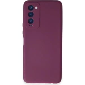 Tecno Camon 18P Kılıf Antibakteriyel Esnek Soft Parmak İzi Yapmaz Silikon - Mor