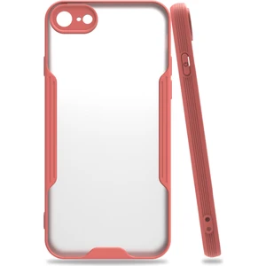 Apple iPhone Se 2020 Kılıf Platin Silikon - Pembe 300099