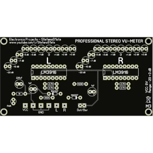 Stereo Vu Metre Devresi Pcb