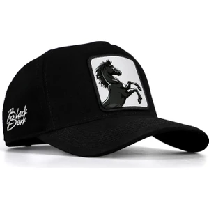 V1 Baseball At - 4 Kod Logolu Unisex Siyah Şapka (Cap)