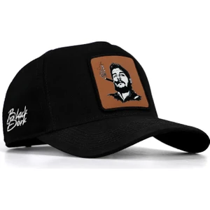 V1 Baseball Che Guevara - 2 Kod Logolu Unisex Siyah Şapka (Cap)