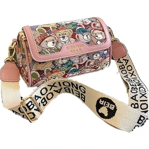 Kadın Çapraz Çanta Küçük Ayı Desenli Kadın Omuz Çantası (Yurt Dışından)