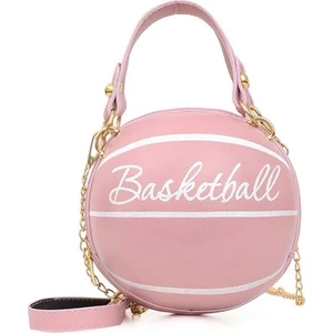 Basketbol Şekli Zincir Tasarım Askılı Çanta Kadın Moda Omuz Çantası (Yurt Dışından)